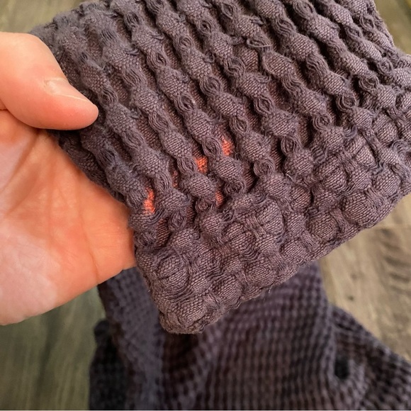 Mod O Doc Waffle Knit Hoodie 100% Cotton purple - Picture 7 of 8